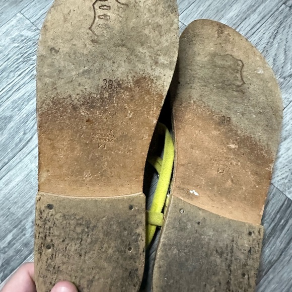 k. jacques Picon Pyr Studded Sandal Citron 38 - Picture 5 of 6